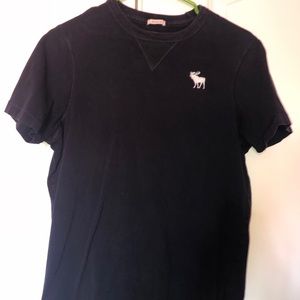 Dark blue Abercrombie shirt.